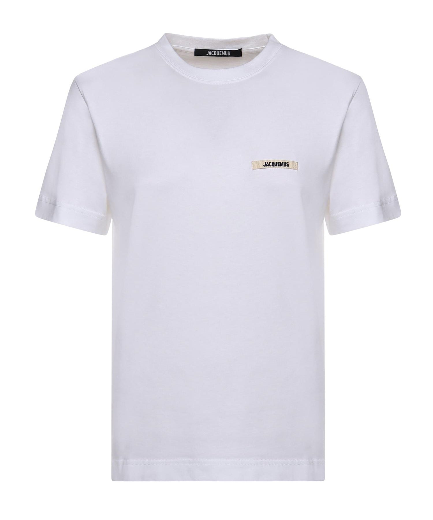 T-shirt in cotone con logo TSW00550AJ00029 100 JACQUEMUS 