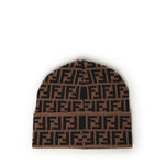 Beanie in lana FF jacquard FXQ939 AQ8DF0QE1 FENDI 