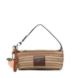 Borsa a spalla con logo 73BS9M803 CASSIENATURALE/MORO V° 73 