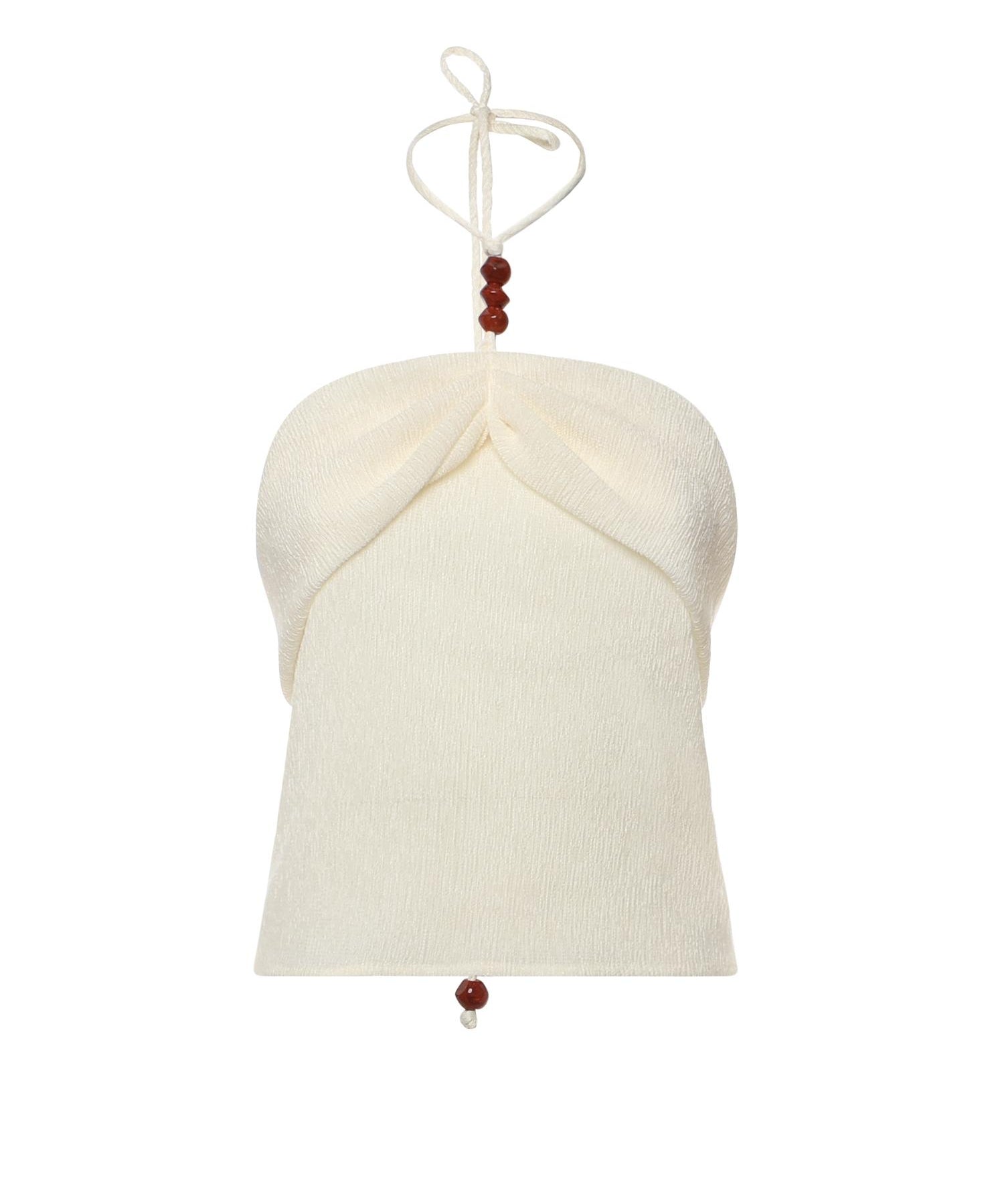 Top drappeggiato con perline 308426  MAGDA BUTRYM 