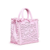 Borsa Vanity in canvas animalier con strass VANI001 08749L MC2 SAINT BARTH 