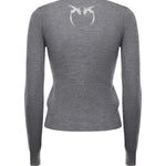 Cardigan a costine con logo 105506 A18MII2 PINKO 