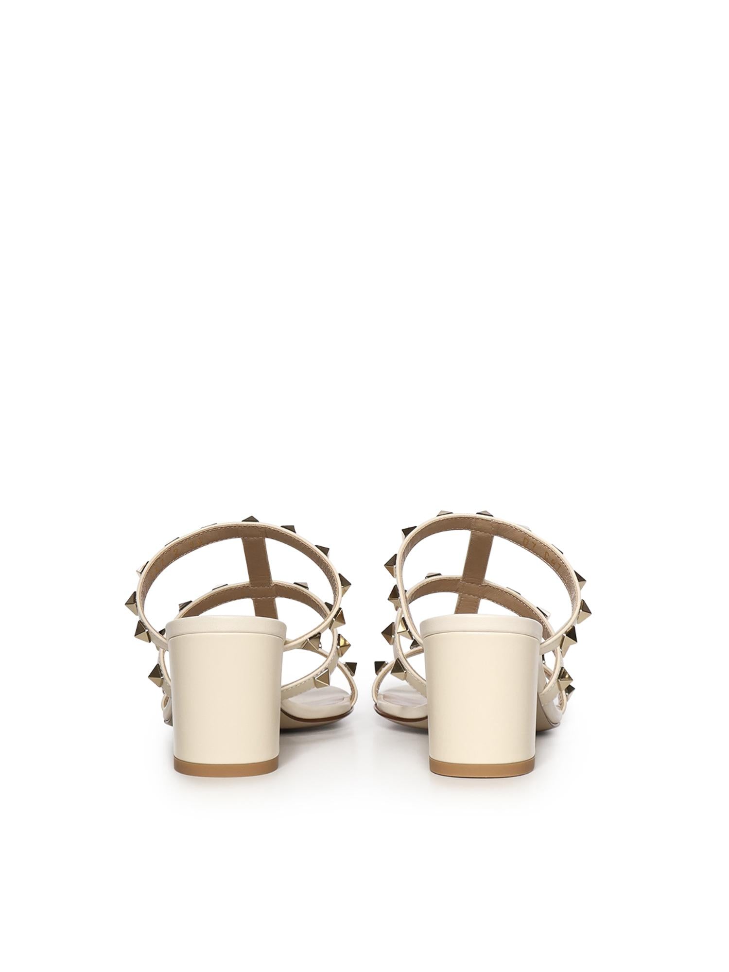 Sandalo slider Rockstud in pelle 7W2S0C47 VODI16 VALENTINO GARAVANI 
