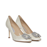 Décolleté Hangisi in raso 9XX0317 1309 MANOLO BLAHNIK 