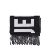 Sciarpa con frange e logo ACU00435AOT4001 990 JACQUEMUS 