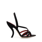 Sandalo Fetishique in velluto 7W0S0NC6 WPJ0NO VALENTINO GARAVANI 