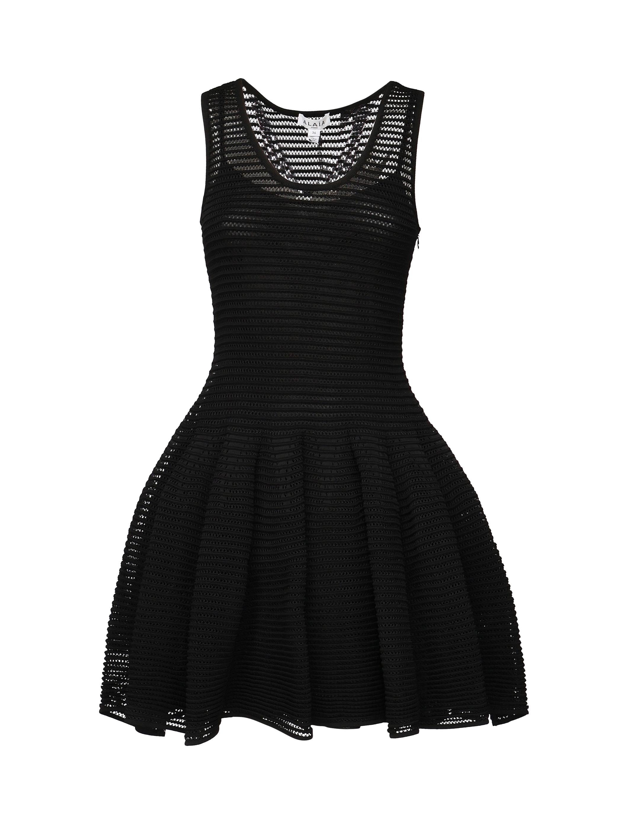 Vestito corti in maglia crinolina AA9R2534K008A 995 ALAIA 