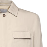 Overshirt in lyocell e lino M75GIAK08TES0M116 02 ELEVENTY 