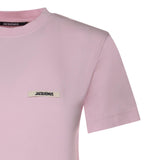 T-shirt in cotone con logo TSW00550AJ00029 431 JACQUEMUS 