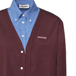 Camicia In Cashmere E Popeline MK1962 17HJF041F MIU MIU 