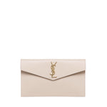 Pochette Uptown in pelle goffrata grain de poudre<BR/> 565739 1GF0J2721 SAINT LAURENT 
