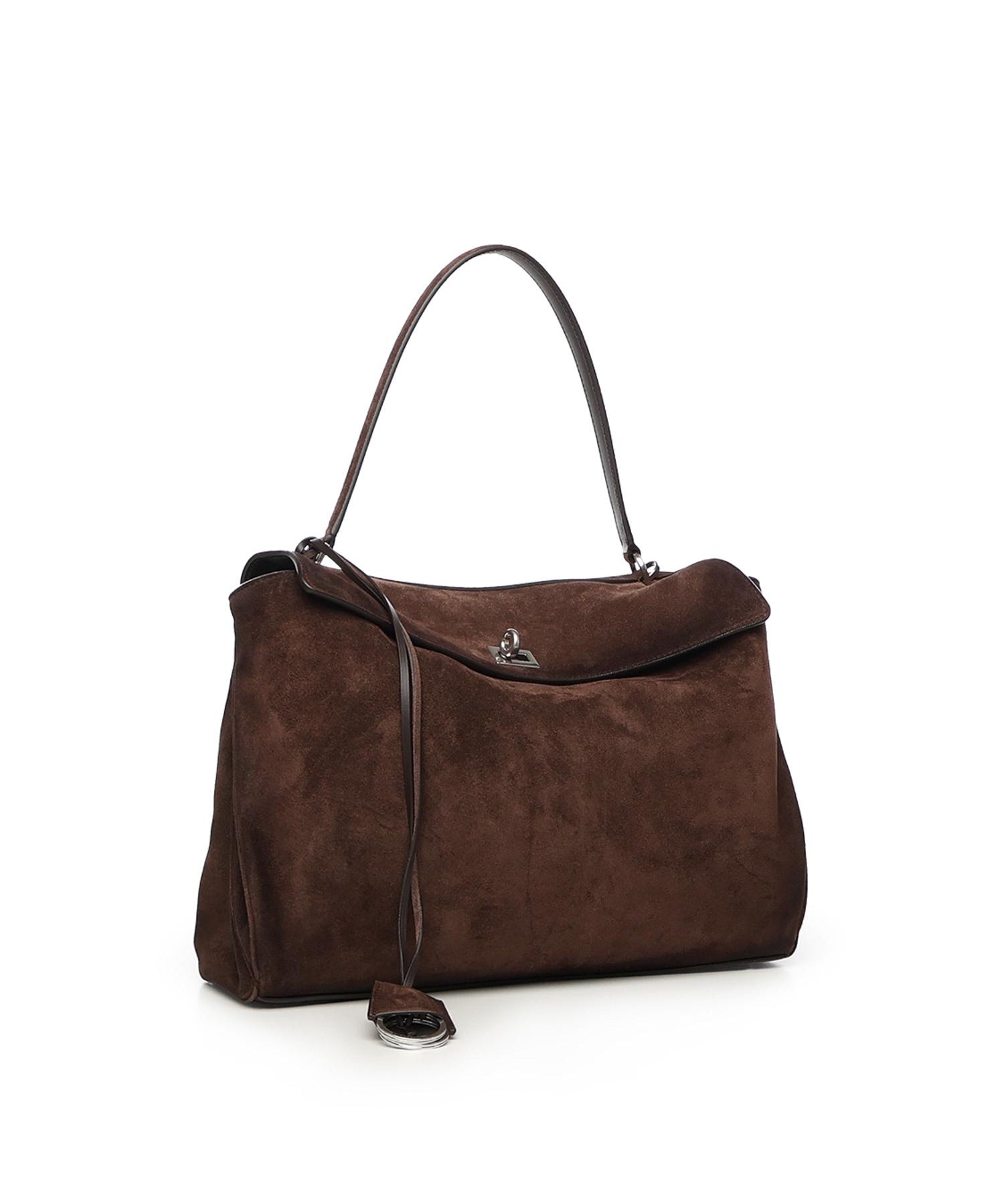 Borsa Rodeo media in pelle di vitello scamosciata 789772 2AB4G2308 BALENCIAGA 