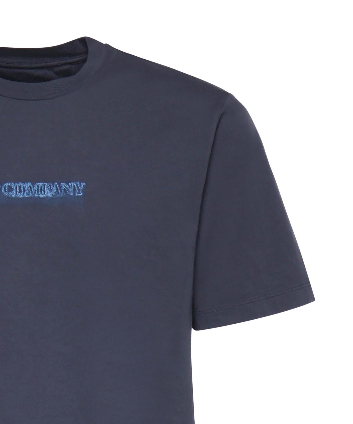 T-shirt in jersey di cotone con logo 20CMTS292A 005431G889 C.P. COMPANY 