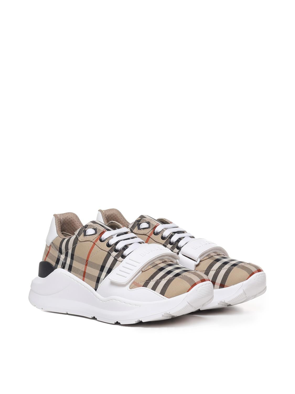 Sneaker Check in cotone e pelle 8048577 A7028 BURBERRY 