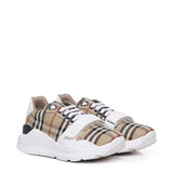 Sneaker Check in cotone e pelle 8048577 A7028 BURBERRY 