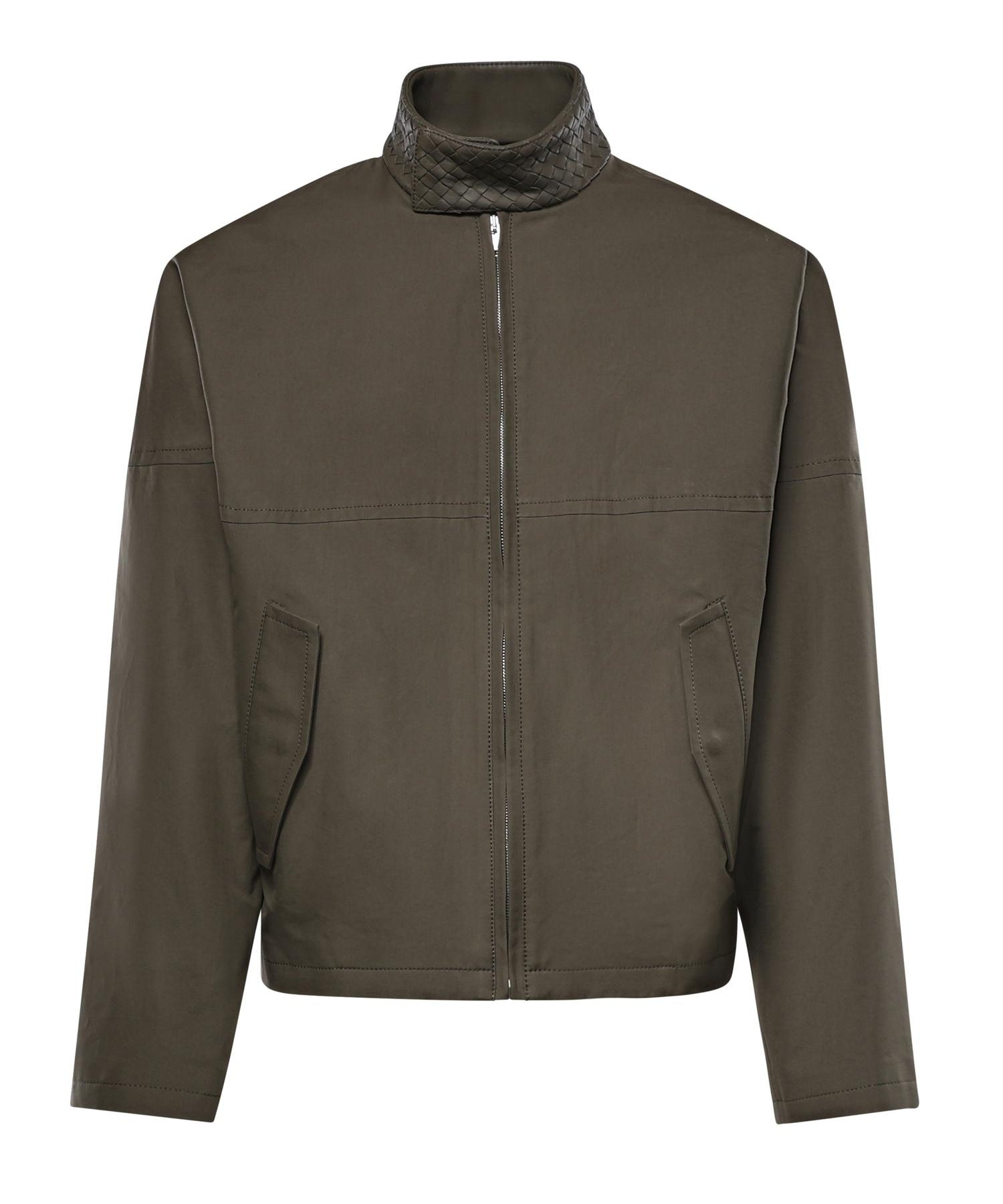 Giacca Harrington in cotone compatto 852530 V6D103976 BOTTEGA VENETA 