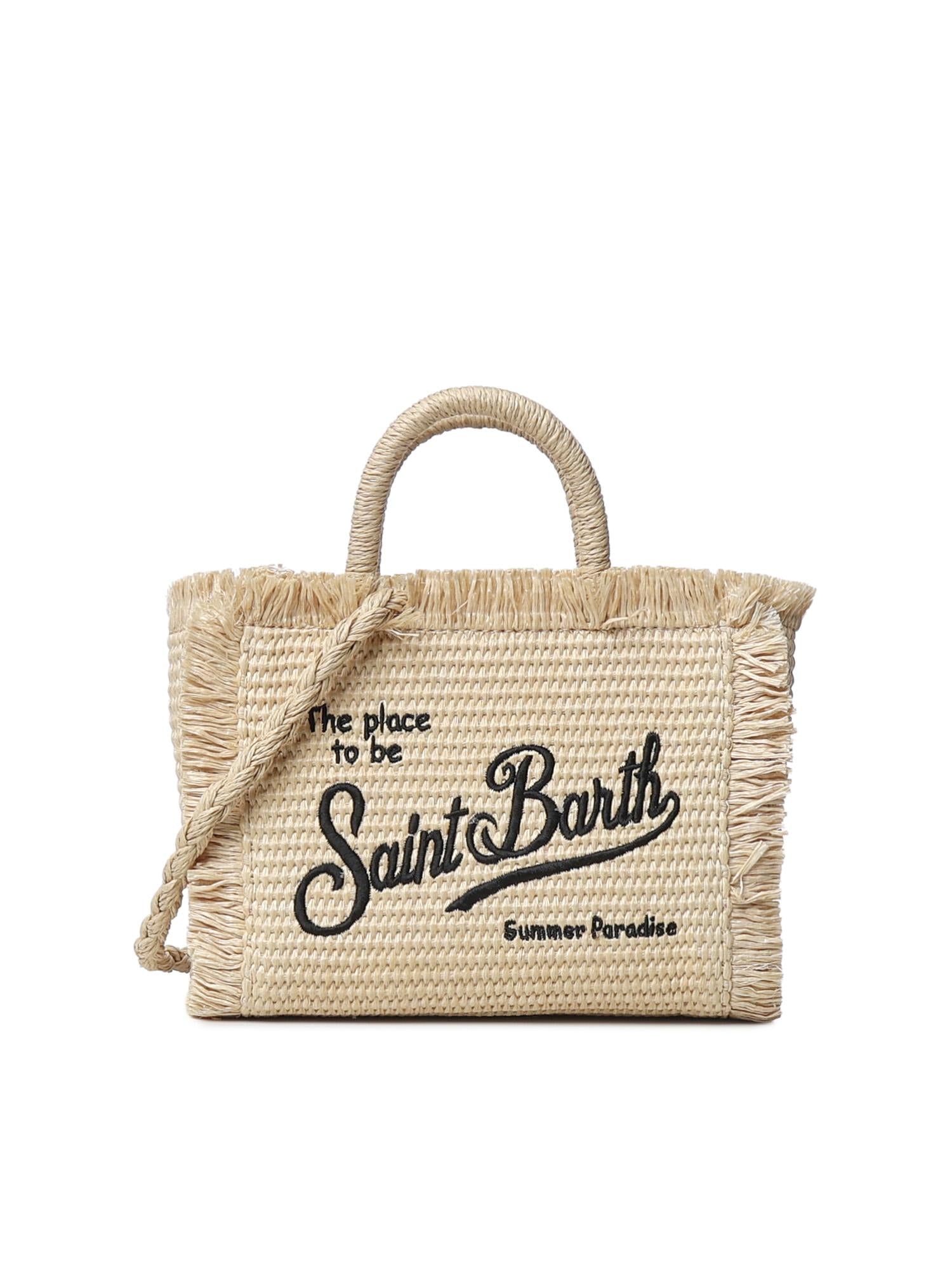 Borsa Vanity micro effetto paglia <BR/> VAMI009 00421L MC2 SAINT BARTH 