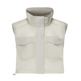 Gilet cropped ripstop 104852 A2EKI12 PINKO 