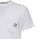 T-shirt con patch Compass L1S152100032 S0057V0001 STONE ISLAND 