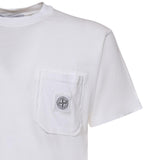 T-shirt con patch Compass L1S152100032 S0057V0001 STONE ISLAND 