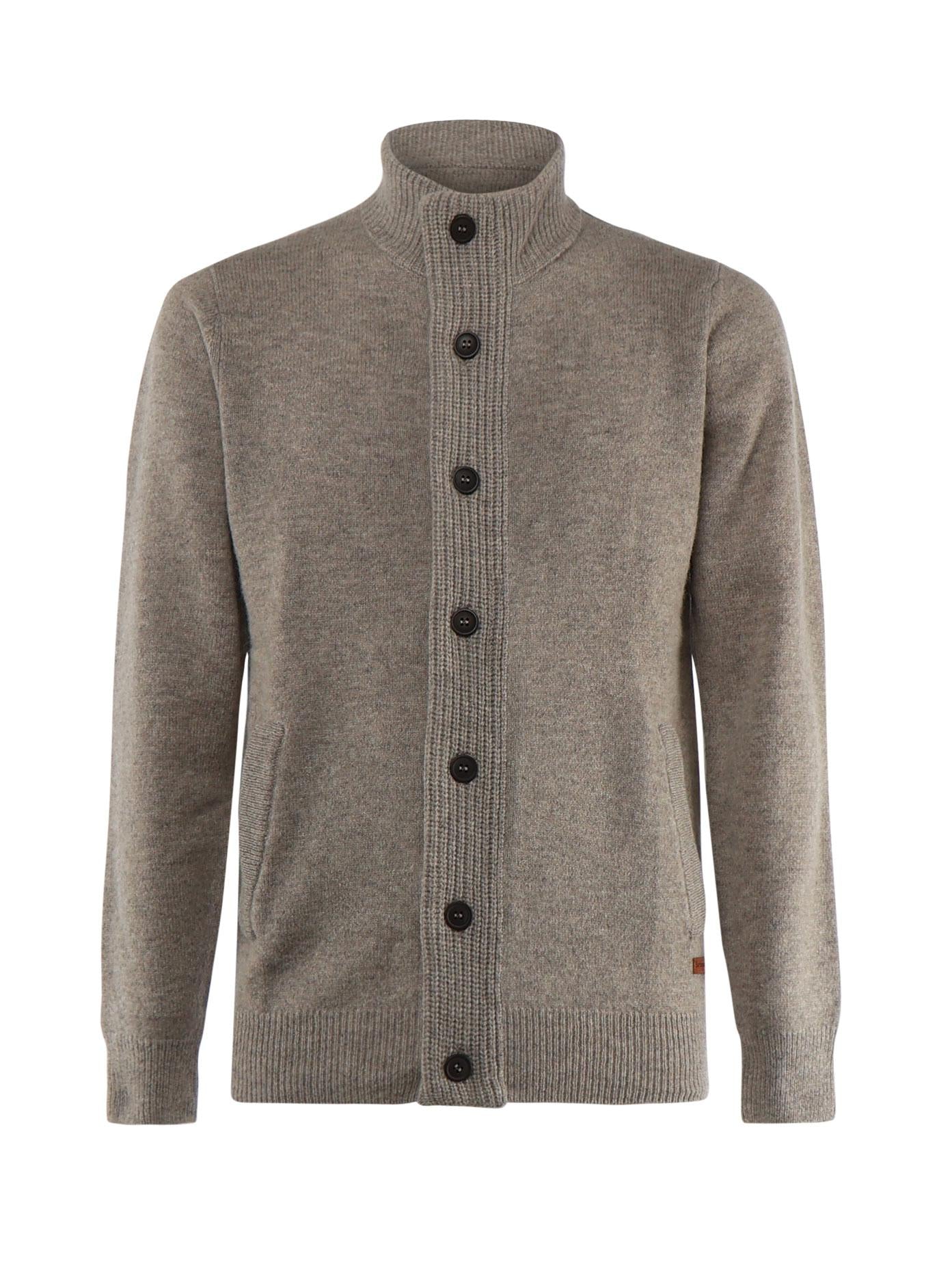 Maglione con zip Patch MKN0731 ST16 BARBOUR 