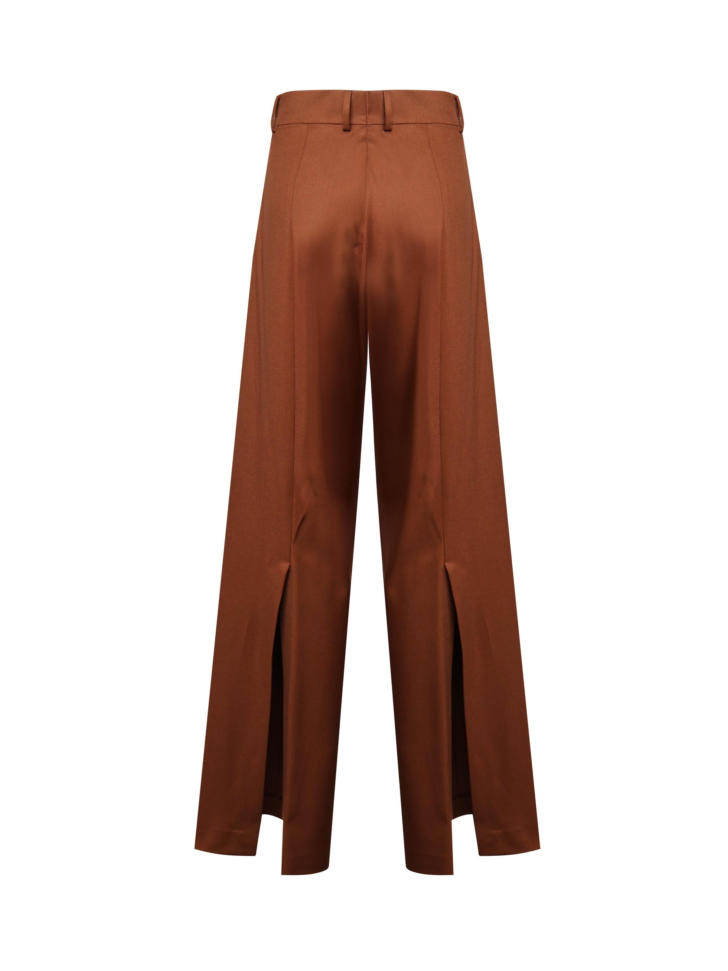 Pantaloni Dakota in suede 25FWNPN-0017 BROWN NINEMINUTES 