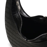 Borsa a spalla Croco Swipe in pelle COPBA01F6075 BLK COPERNI 