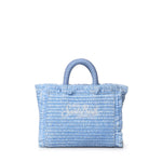 Borsa Vanity micro effetto paglia con logo VAMI015 01267L MC2 SAINT BARTH 