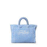 Borsa Vanity micro effetto paglia con logo VAMI015 01267L MC2 SAINT BARTH 