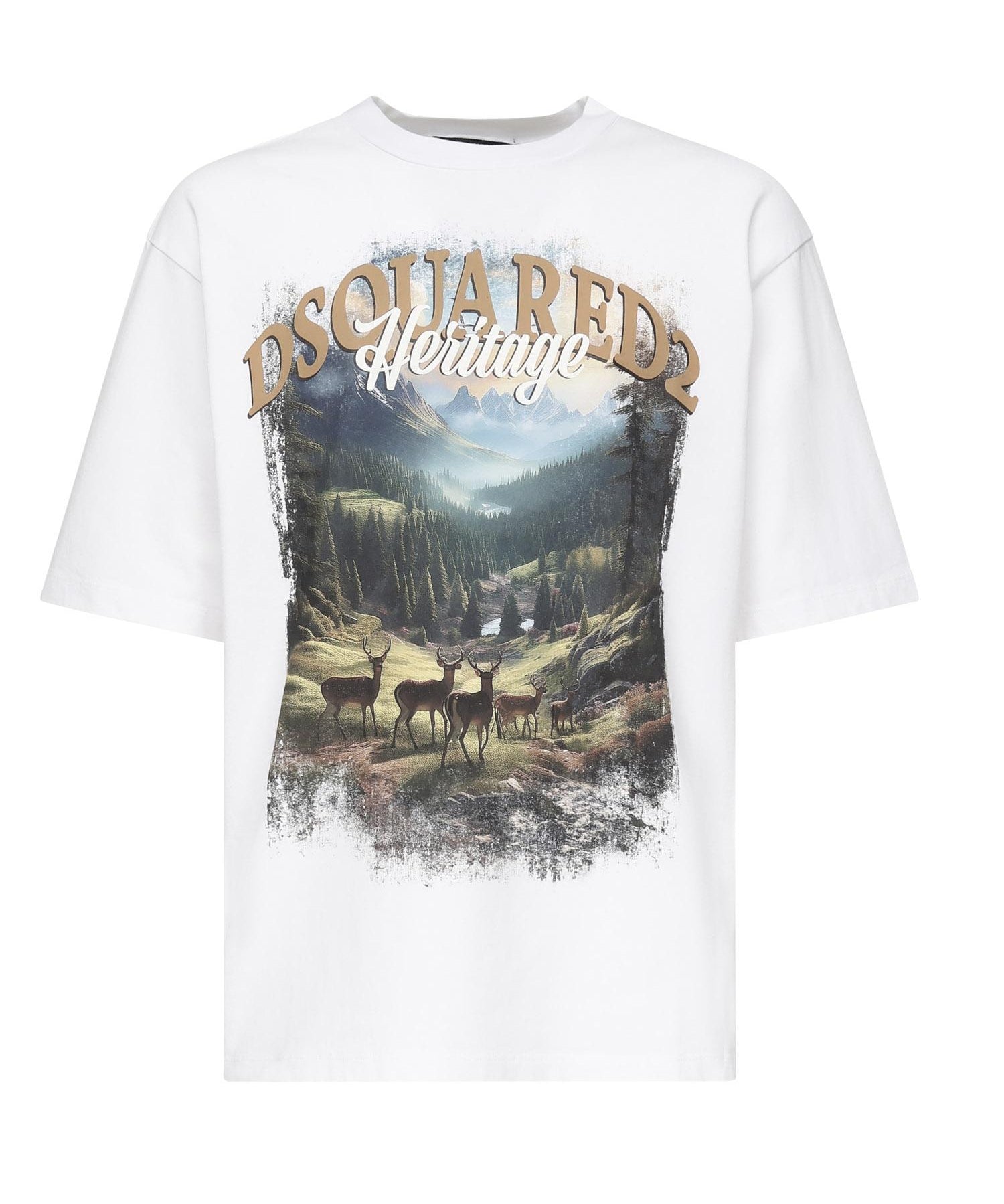 T-shirt 'Loose fit Canada'<BR/> S74GD1467 S24583100 DSQUARED2 