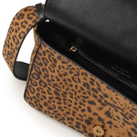 Borsa a spalla media Love Bag One Slouchy in suede leopardato 106243 A32AM35Q PINKO 