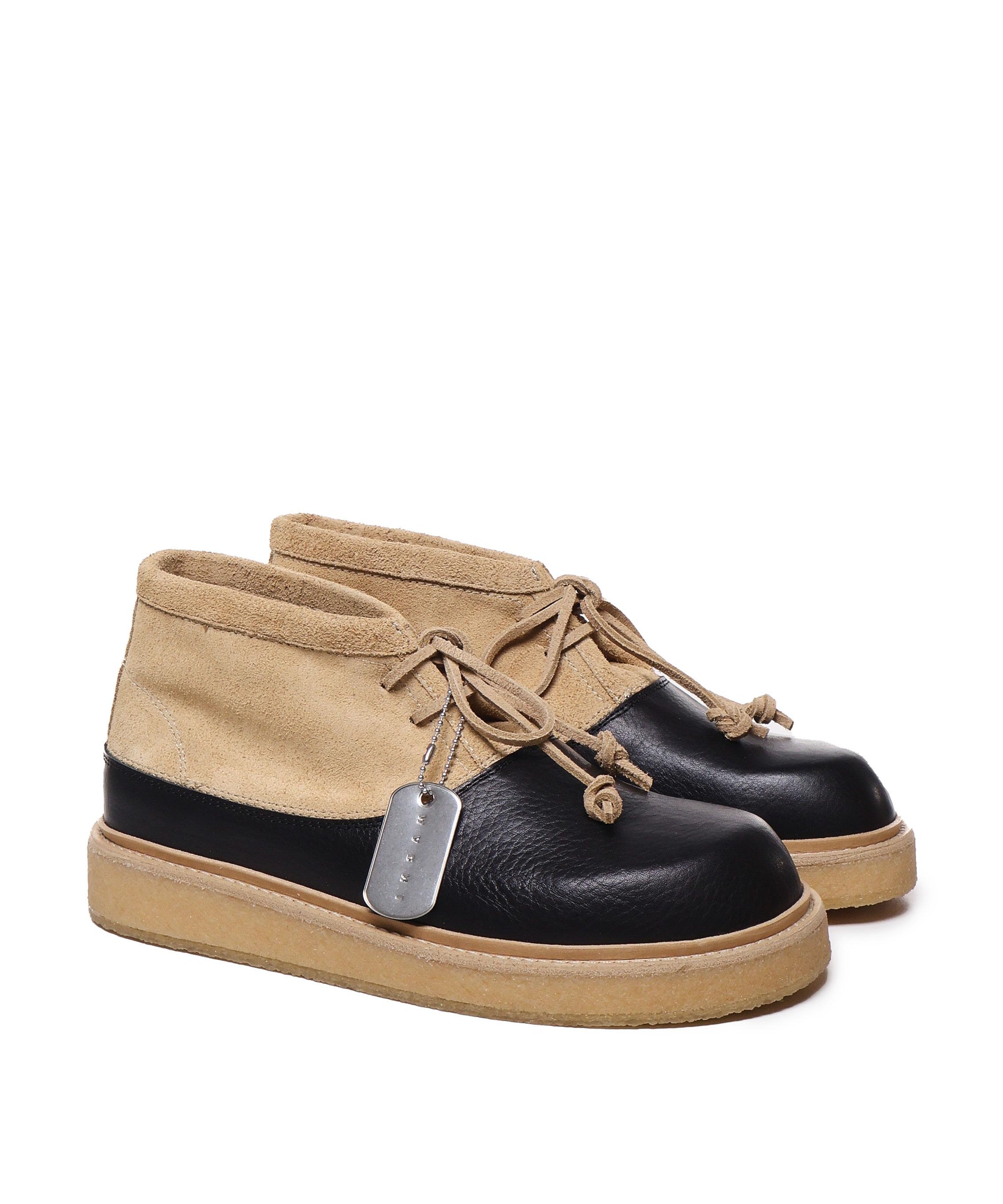 Tronchetto in pelle e suede TCMR006404 P7090ZO836 MARNI 