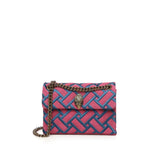 Borsa Kensington in pelle e suede<BR/> 5017657219  KURT GEIGER 