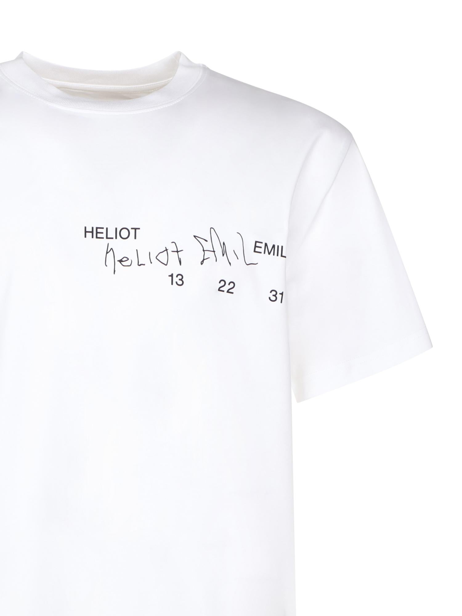 T-shirt Fulgens PREAW25M09141 WHT02 HELIOT EMIL 