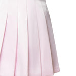 Minigonna in satin con pieghe AW24060SK P SELF-PORTRAIT 