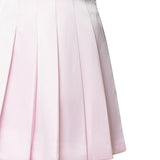 Minigonna in satin con pieghe AW24060SK P SELF-PORTRAIT 