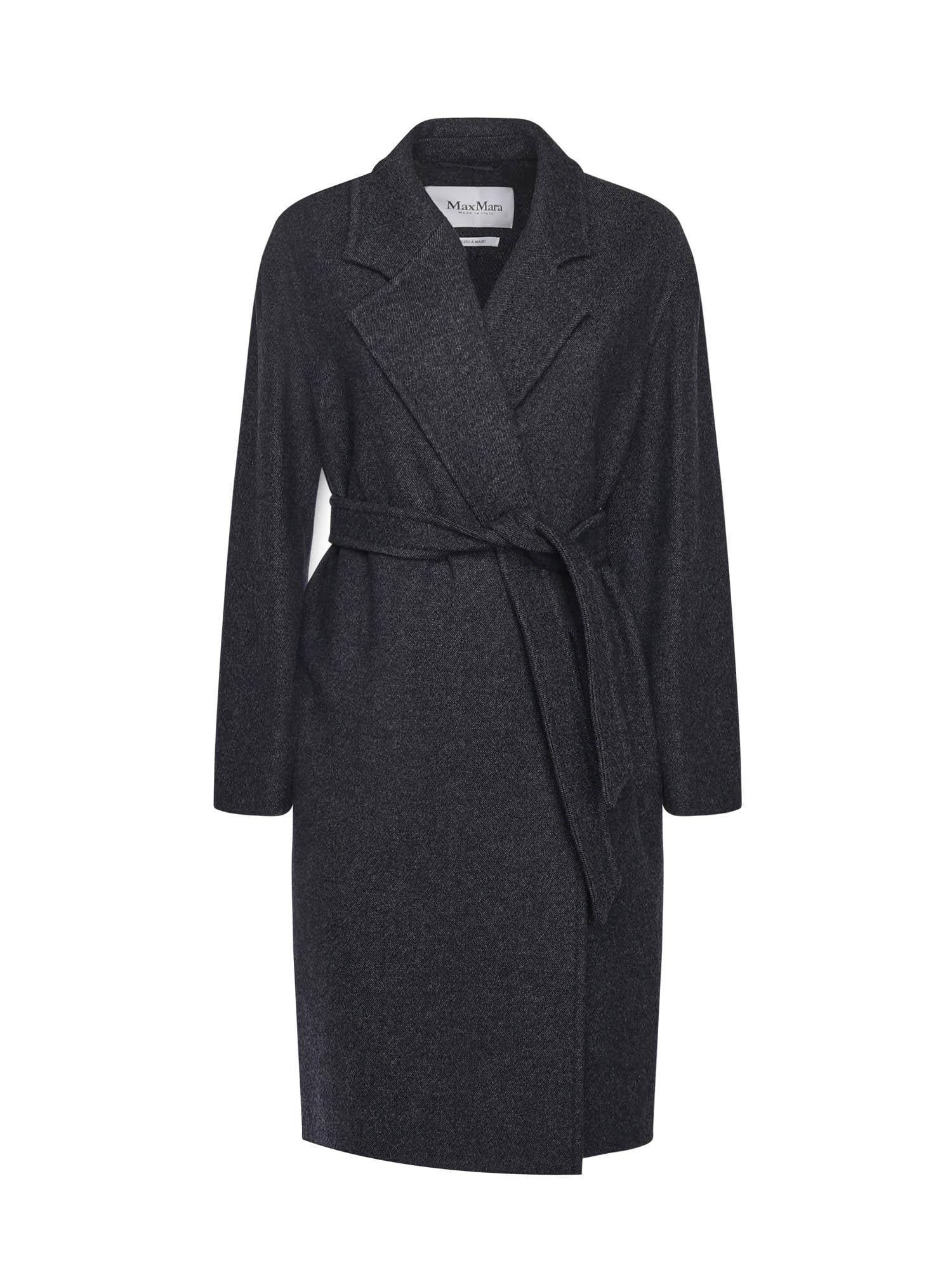 Cappotto in lana effetto denim 2521016122600 001 MAX MARA 