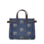 Borsa shopping piccola Valentino Garavani Antibes in denim ricamata 8W0B0R20 AXEAXM VALENTINO GARAVANI 