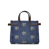 Borsa shopping piccola Valentino Garavani Antibes in denim ricamata 8W0B0R20 AXEAXM VALENTINO GARAVANI 