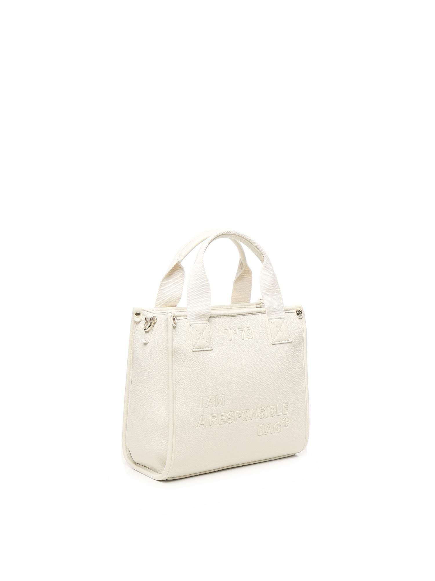 Borsa shopping Responsibility Now 73BS8F301 RESPONSIBILITY NOWOFF WHITE V° 73 