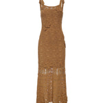 Abito midi crochet con fiori applicati 106862 A3B8L25 PINKO 