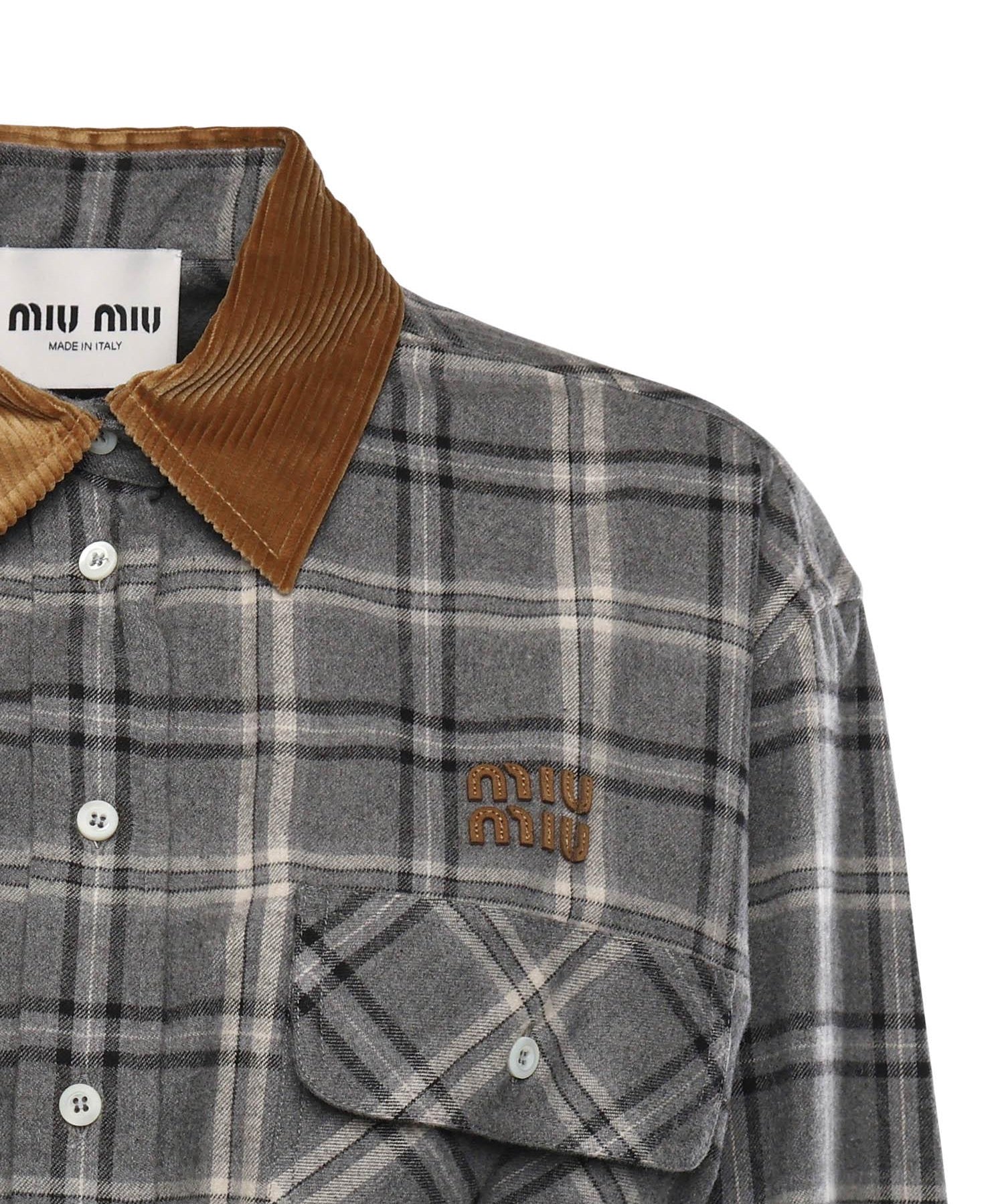 Abito corto in flanella MF6159 1807F0480 MIU MIU 