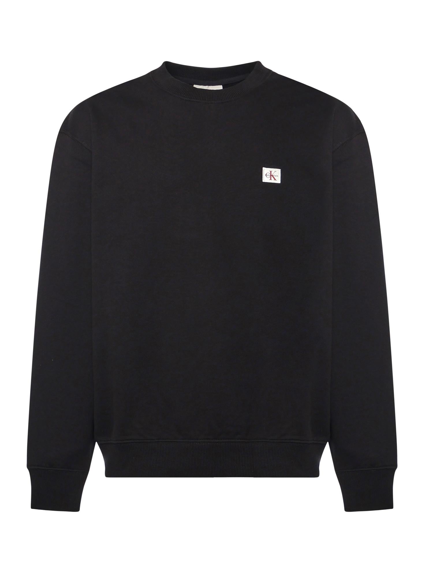 Felpa in spugna monologo con logo LV04RC273G UB1 CALVIN KLEIN 
