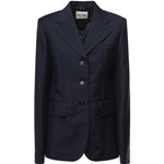 Giacca monopetto in kid mohair MH1991 12I1F0124 MIU MIU 