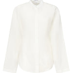 Camicia arrotondata in misto lino AA9C0988W069B 000 ALAIA 