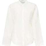 Camicia arrotondata in misto lino AA9C0988W069B 000 ALAIA 