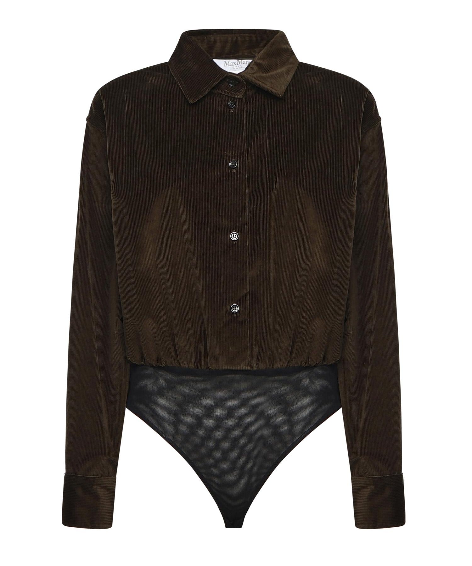 Body a camicia in velluto 2521116033600 005 MAX MARA 
