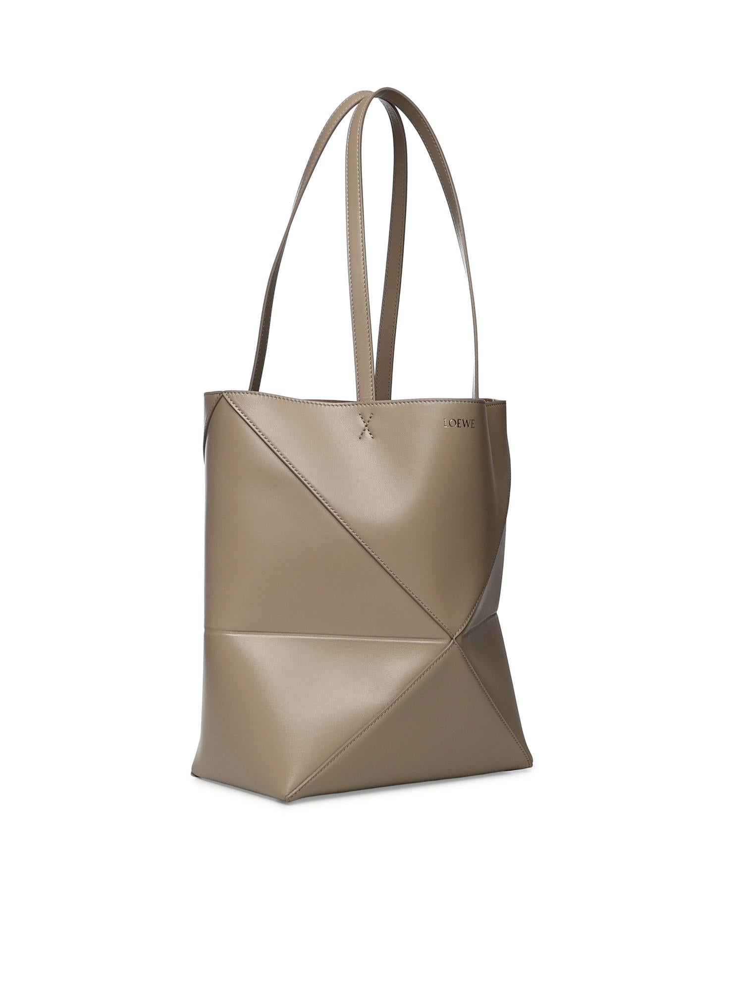 Borsa Puzzle Fold Tote media in pelle di vitello A657G50X01 2150 LOEWE 