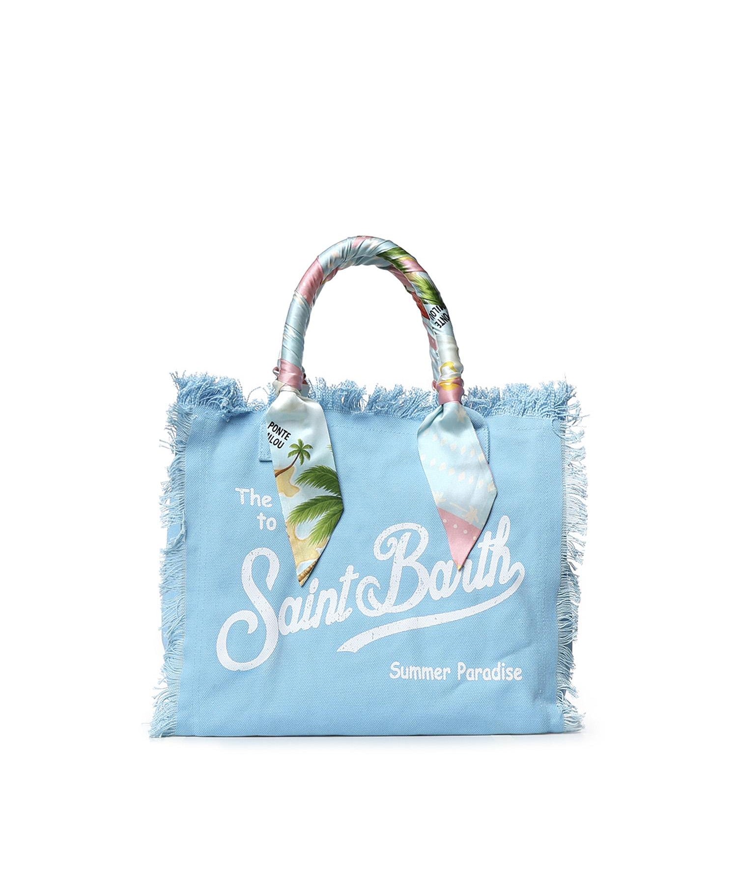 Borsa Vanity in canvas con twill removibile VANI045 09250L MC2 SAINT BARTH 