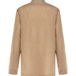 Vestaglia Vanity a camicia in tessuto rigato froissé G2WK2T FBMFTS8054 DOLCE & GABBANA 
